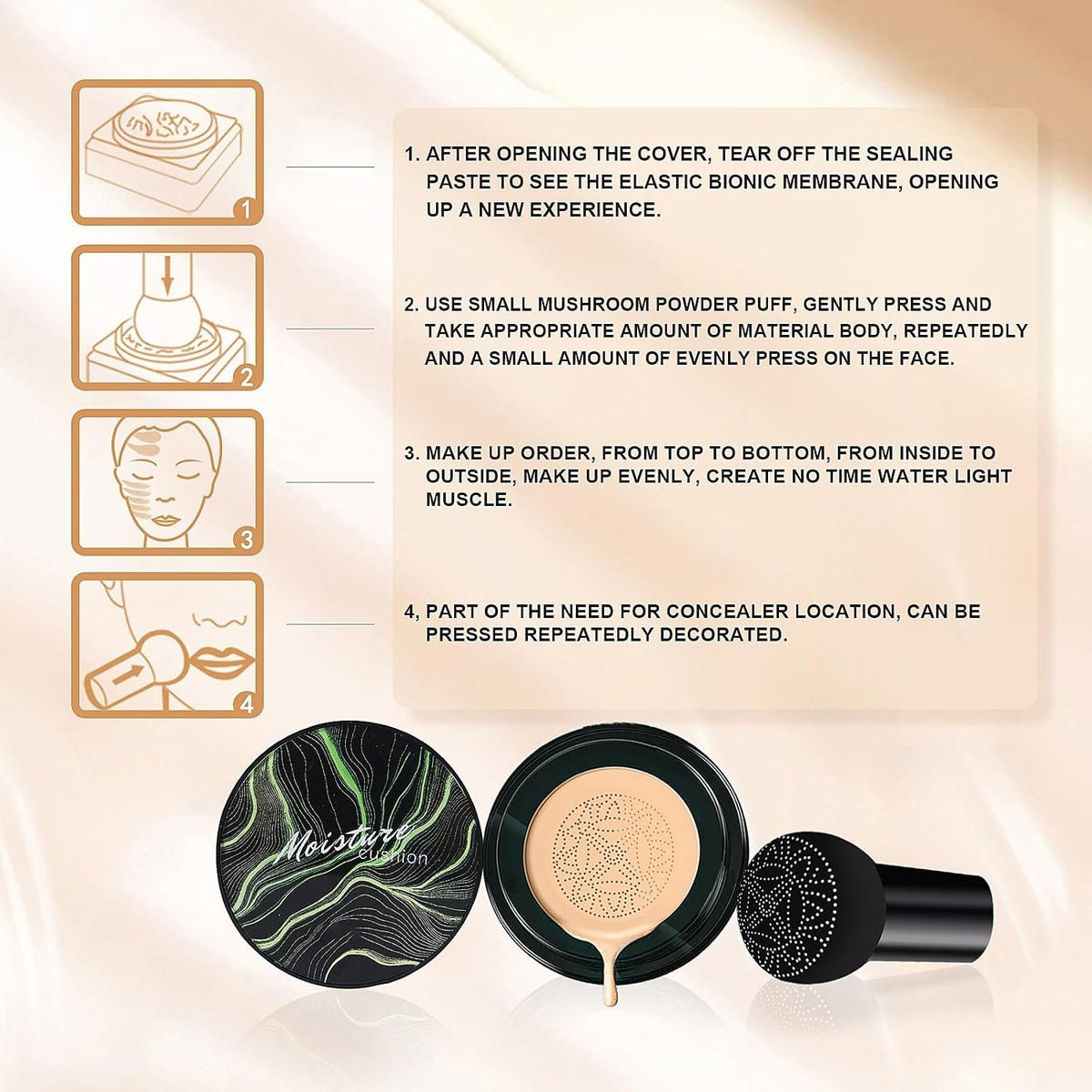 Breathable CC Cream for Mature Skin - Full Coverage, Nourishing & Natural Finish