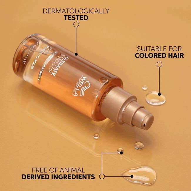Hair Serum with Frizz Control & Heat Protection - Smoothing Oil for Dry & Frizzy Hair