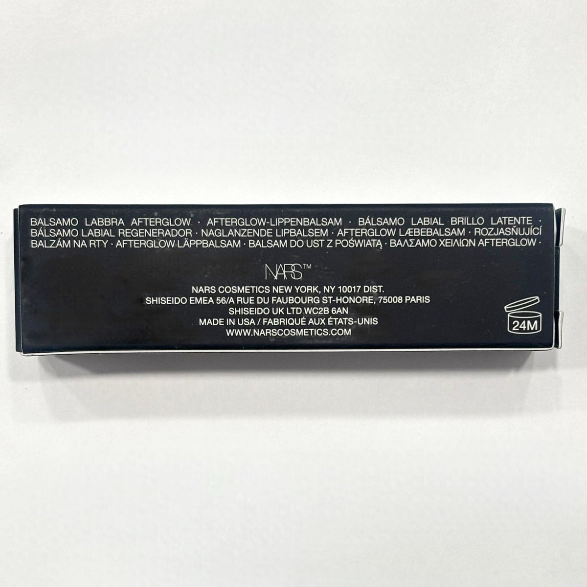 NARS Afterglow Lip Gloss - Clear, Hydrating, Non-Sticky Shine, Full Size