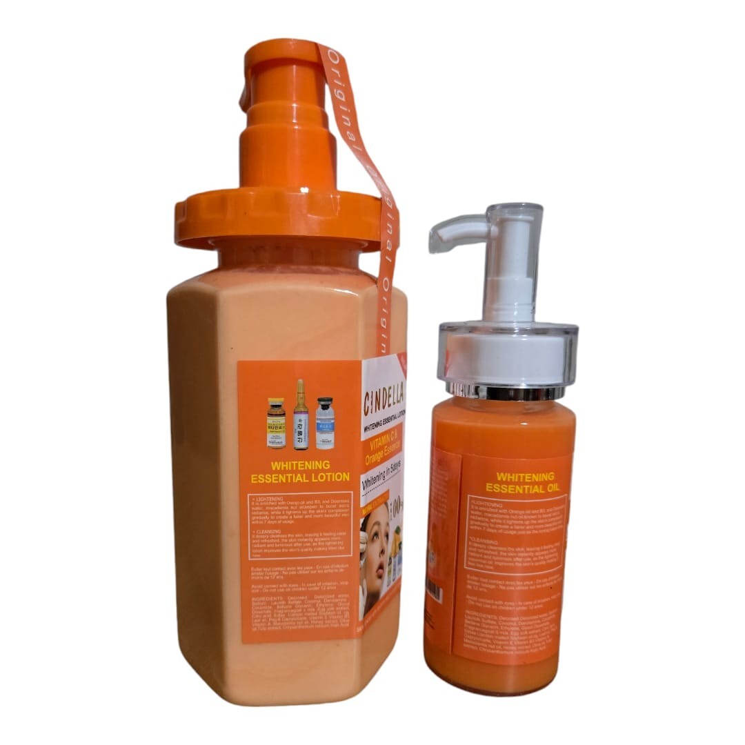 Vitamin C & Orange Essence Body Oil Lotion 500ml - Skin Nourishing Moisturizer