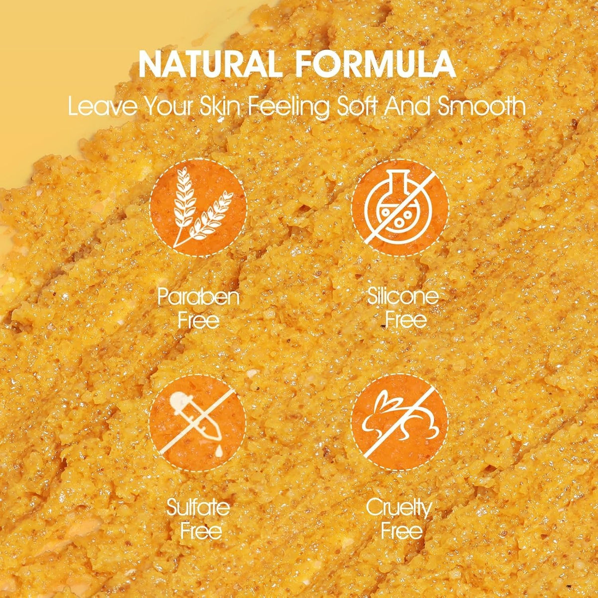 Turmeric Body Scrub Exfoliating Coconut Oil Vitamin C Skin