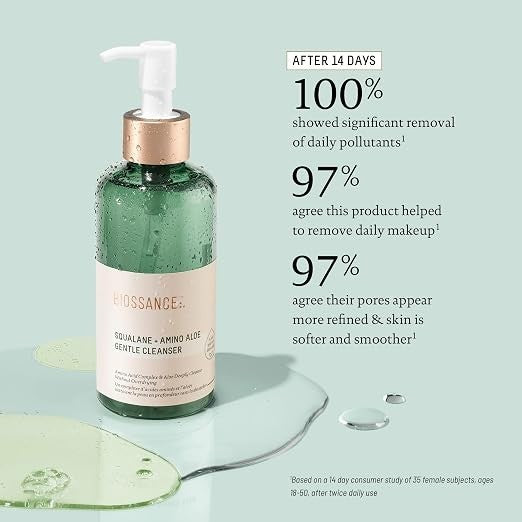 Biossance Squalane + Amino Aloe Gentle Facial Cleanser 6.76 oz / 200ml