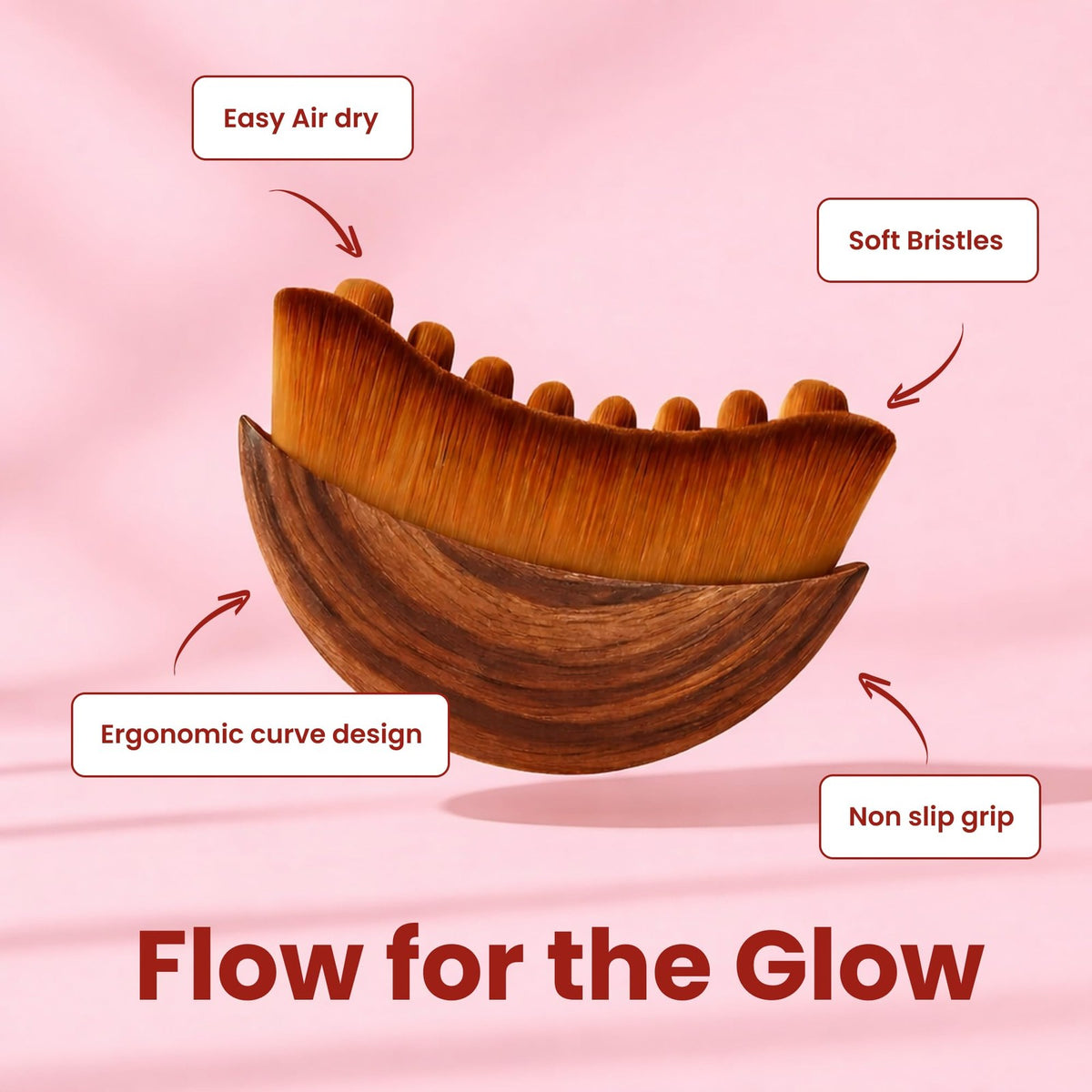 Lymphatic Contour Face Brush for Sculpting and Drainage