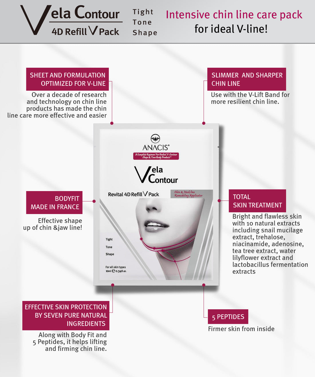V-Line Face & Double Chin Reducer Strap Set - Anti-Aging Slimming Mask & Cream