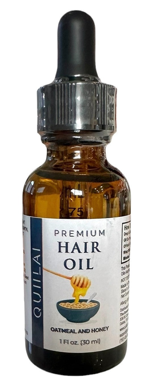 Premium Scented Hair Oil w/Oatmeal & Honey for Growth Less Split Ends
