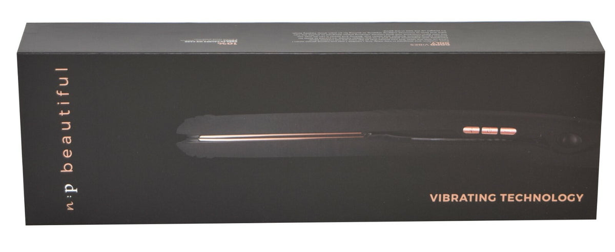 Professional 1-Inch Titanium Ceramic Hair Straightener Flat Iron with Vibrating Plates