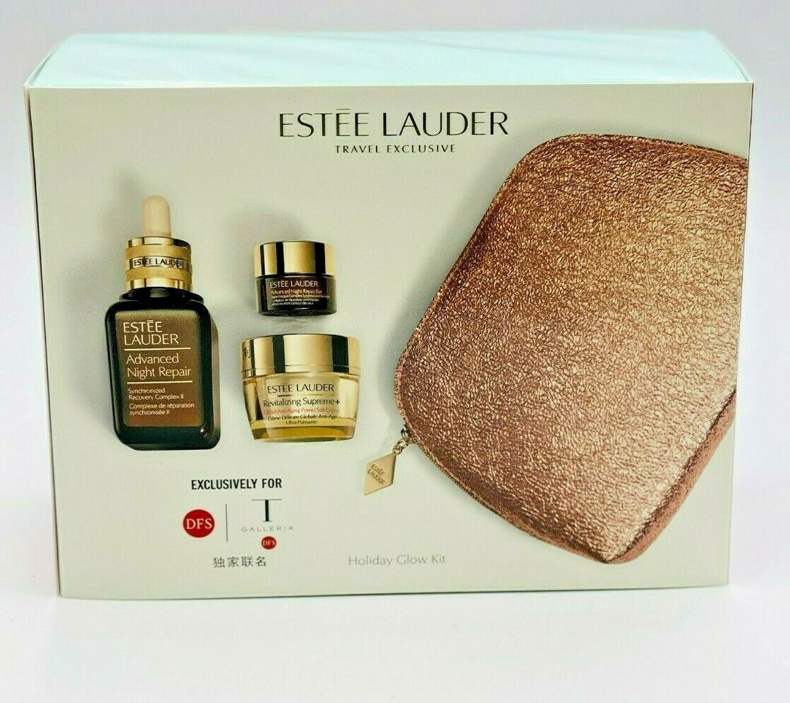 Estee Lauder Holiday Glow Skincare Gift Set with Night Repair & Revitalizing