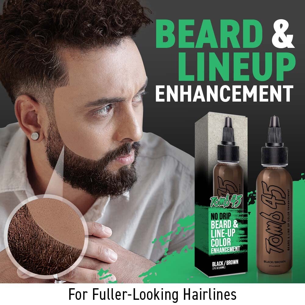 Beard Enhancement Color Spray for Line Up - Brown & Black Skin Safe