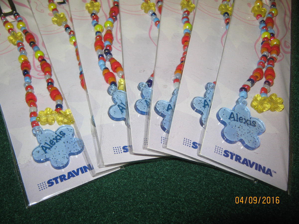 (20) "ALEXIS" Hair Beads - BLUE- Stravina / Beadz Children 4 & Up