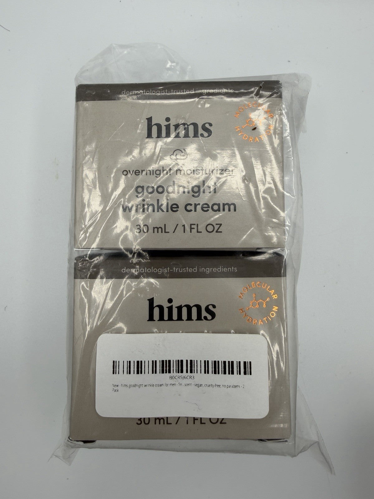 Hims Goodnight Wrinkle Cream 2-Pack - Overnight Anti-Aging Moisturizer 30mL