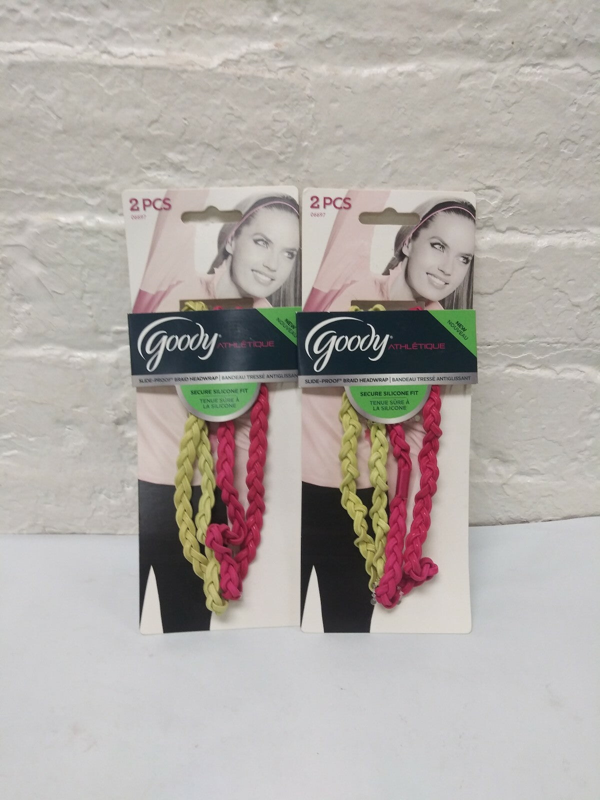 2 Goody Braided Comfort Headwraps Headbands 2PCS Each