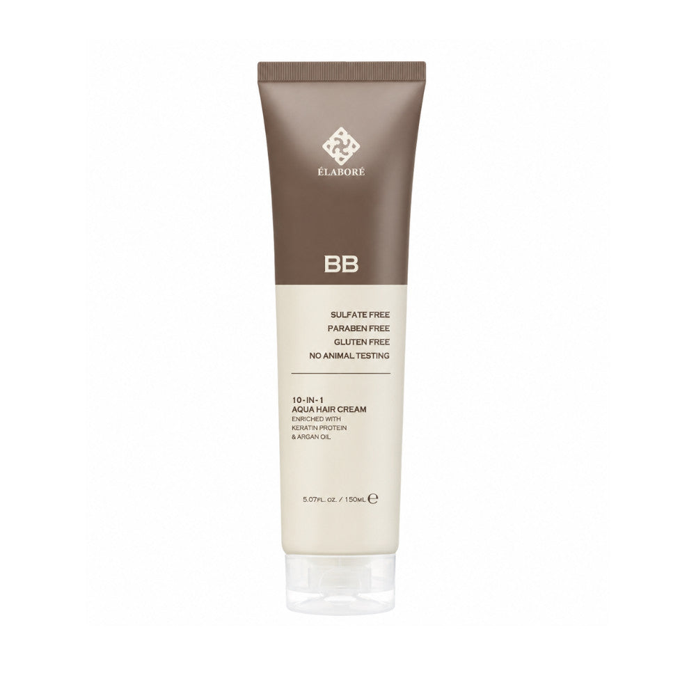 Elabore Hair BB 10-in-1 Aqua Hair Cream - Hydrating Leave-In Treatment, 150ml