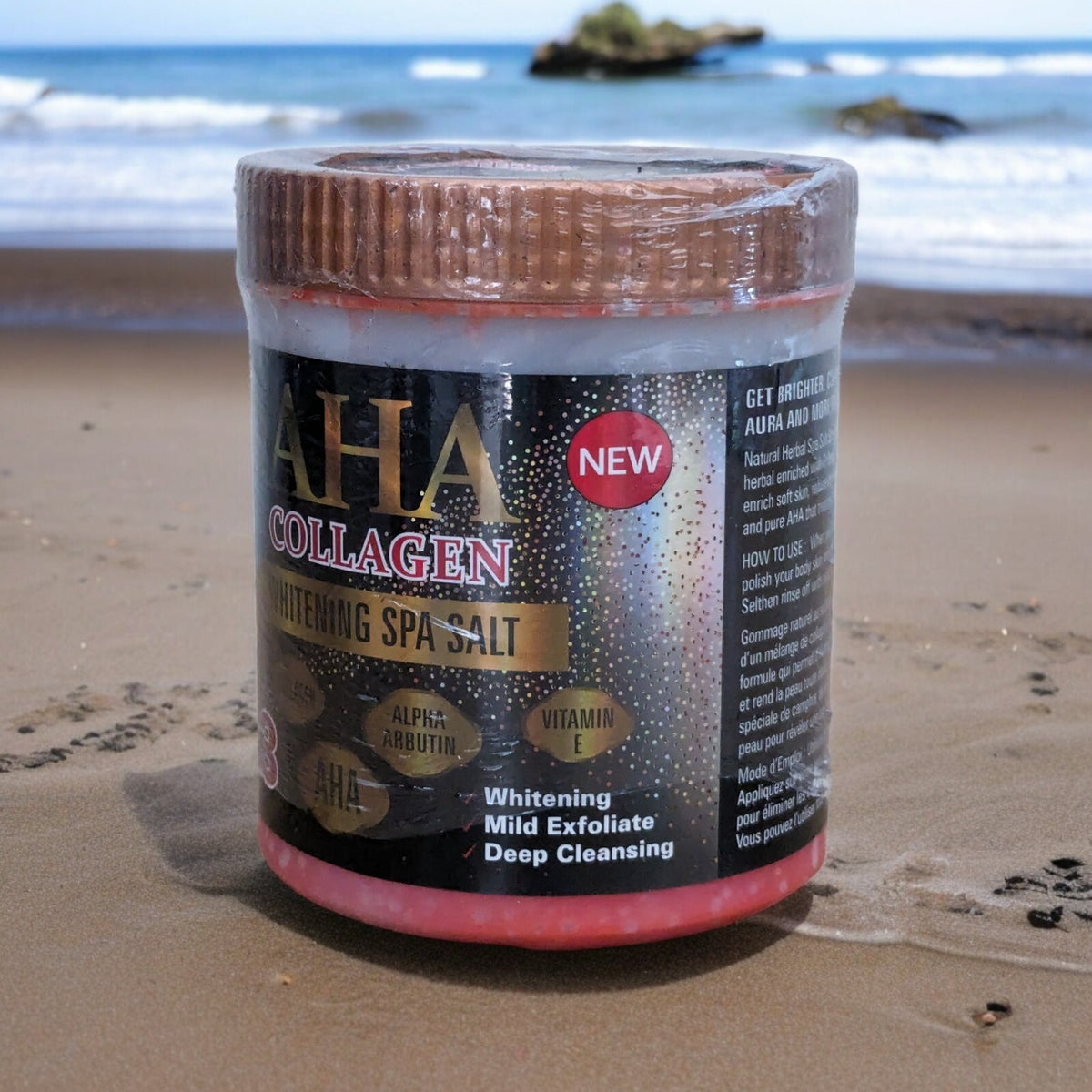 Soft & Beautiful Aha Arbutin Collagen Exfoliating Spa Salt Scrub With