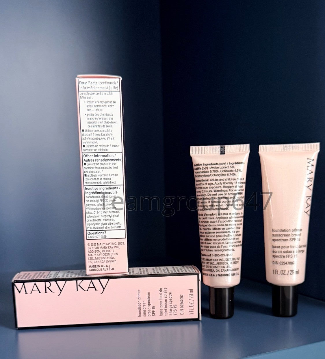 Mary Kay Foundation Primer SPF 15 Broad Spectrum - 2 Pack, Lightweight Makeup Base for Sensitive Skin