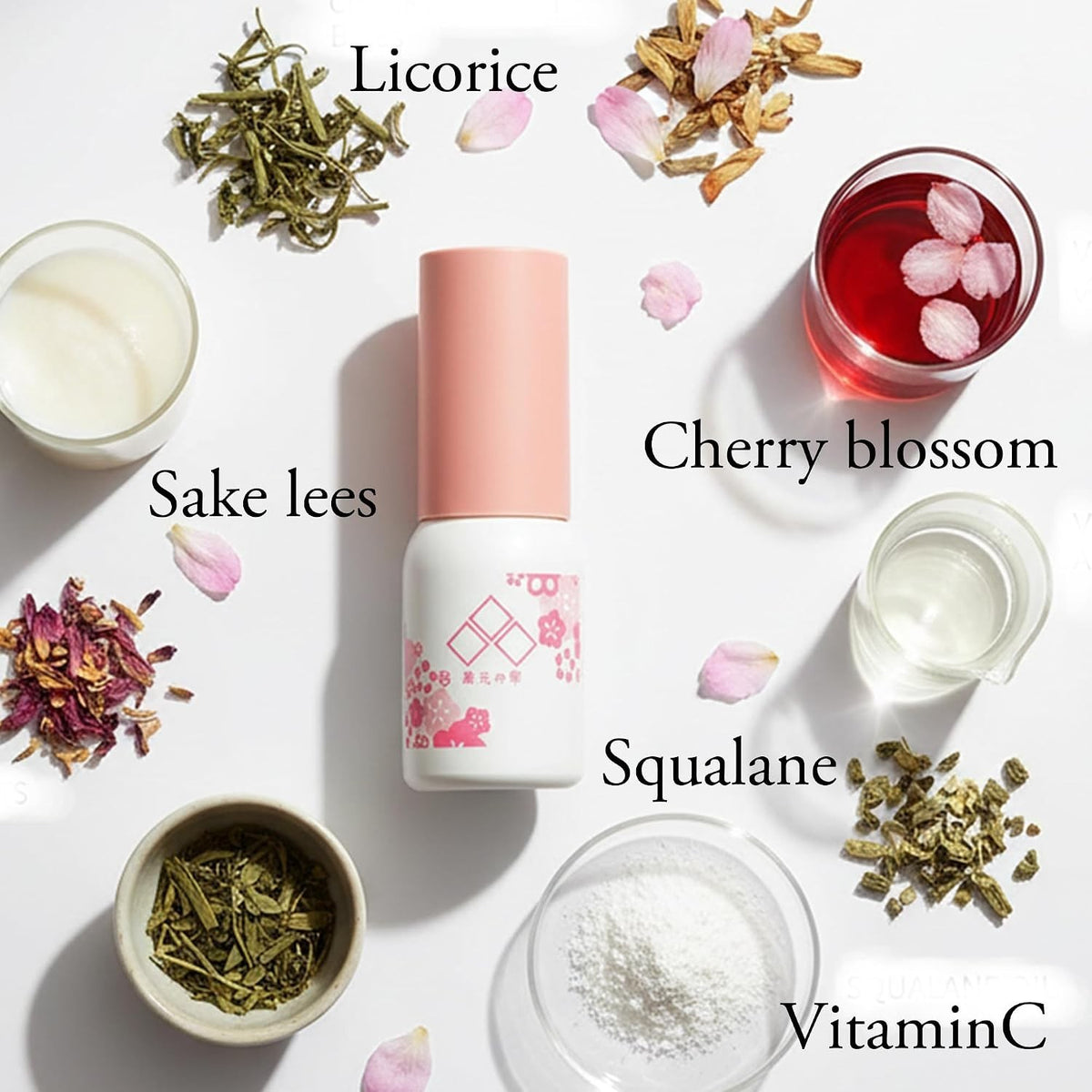 Japanese Sakura Cherry Blossom Hand Serum with Rice