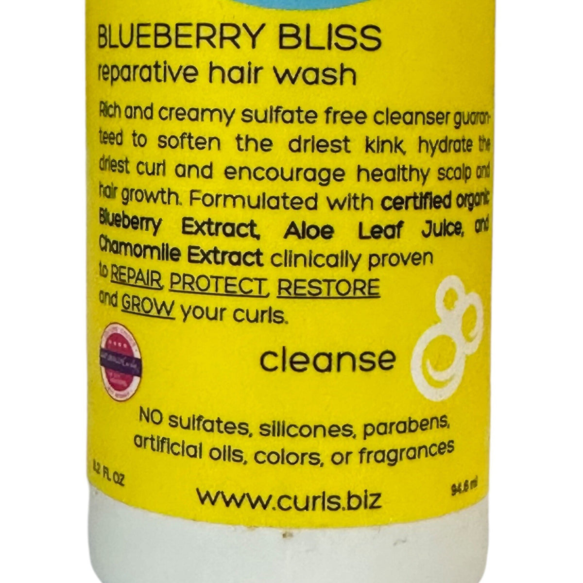 Lot of 4 Curls Blueberry Bliss Reparative Wash Mask Leave In Gel