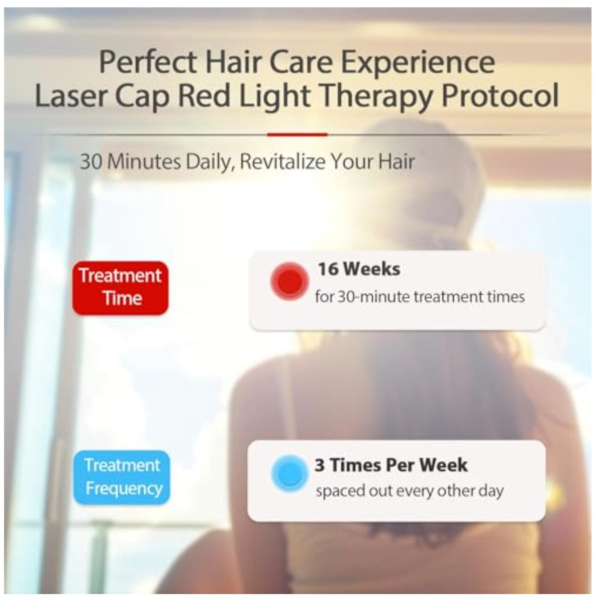 Red Light Therapy Hair Growth Cap – 3000mAh Cordless