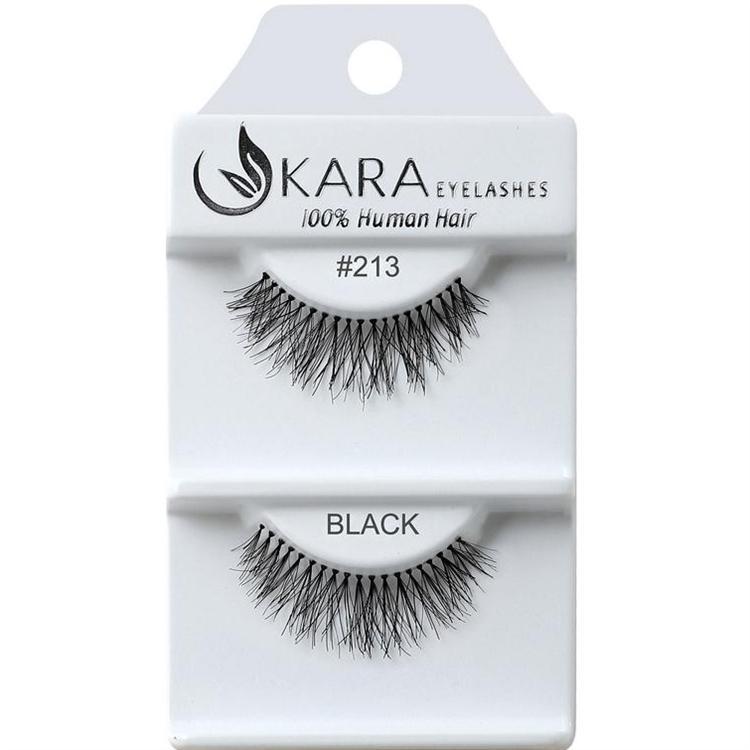 6 Pairs 100% Human Hair False Eyelashes - Kara Assorted Styles