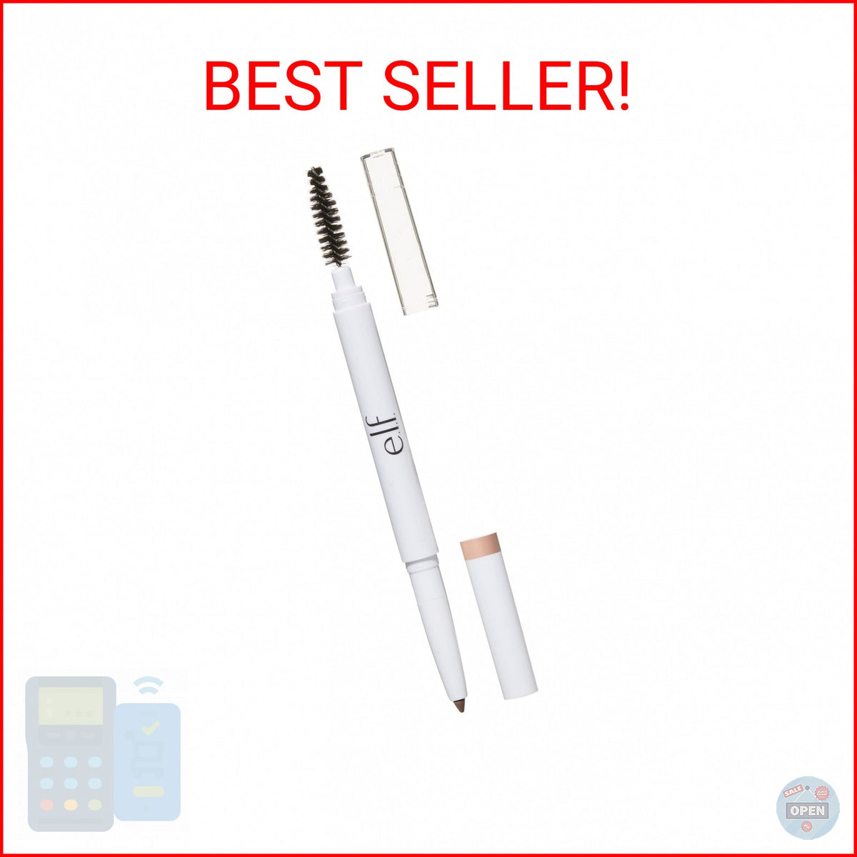 e.l.f. Instant Lift Brow Pencil Dual-Sided Fine Tip Shapes, Defines & Fills Brows