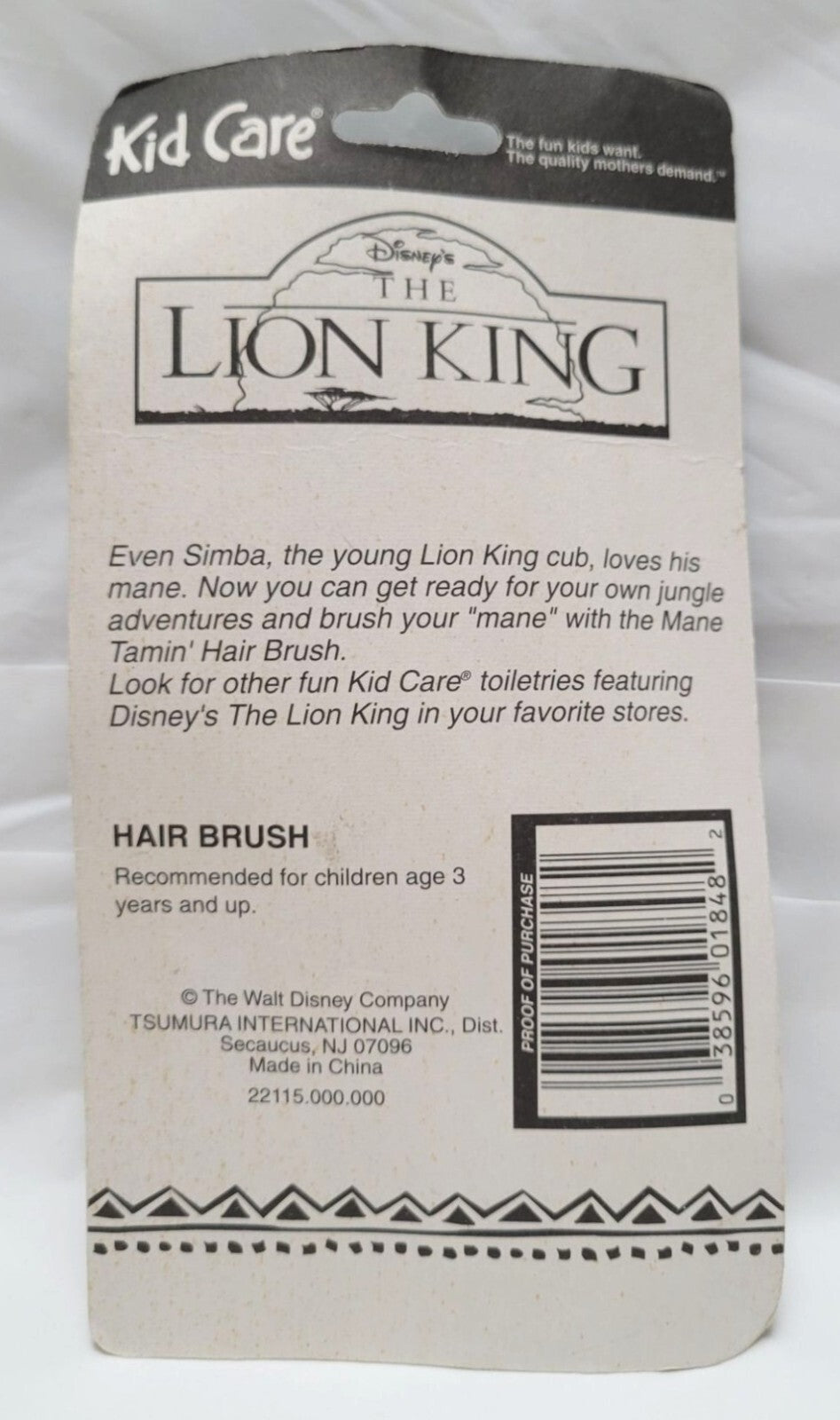 Kids Lion King Mane Taming Hair Brush - Disney Simba Character, For Ages 3+