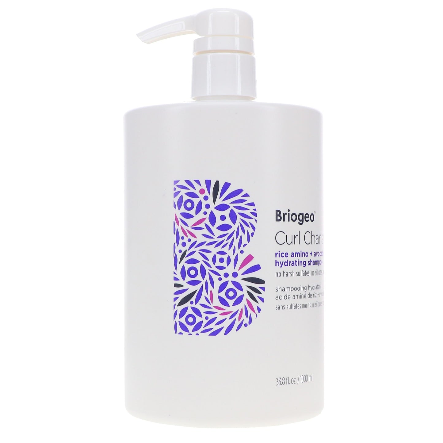 Hydrating Rice Amino and Avocado Shampoo for Curly Hair - 33.8 oz