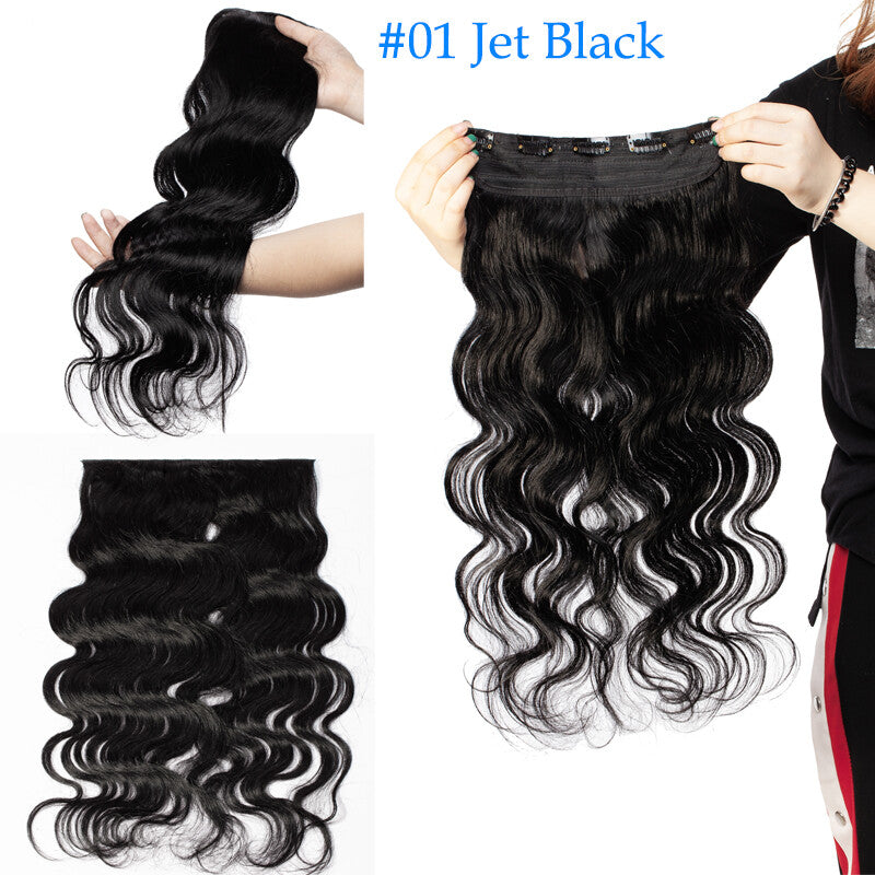 Thick Clip-In Human Hair Extensions Full Head Remy Weft - Various Lengths & Colors