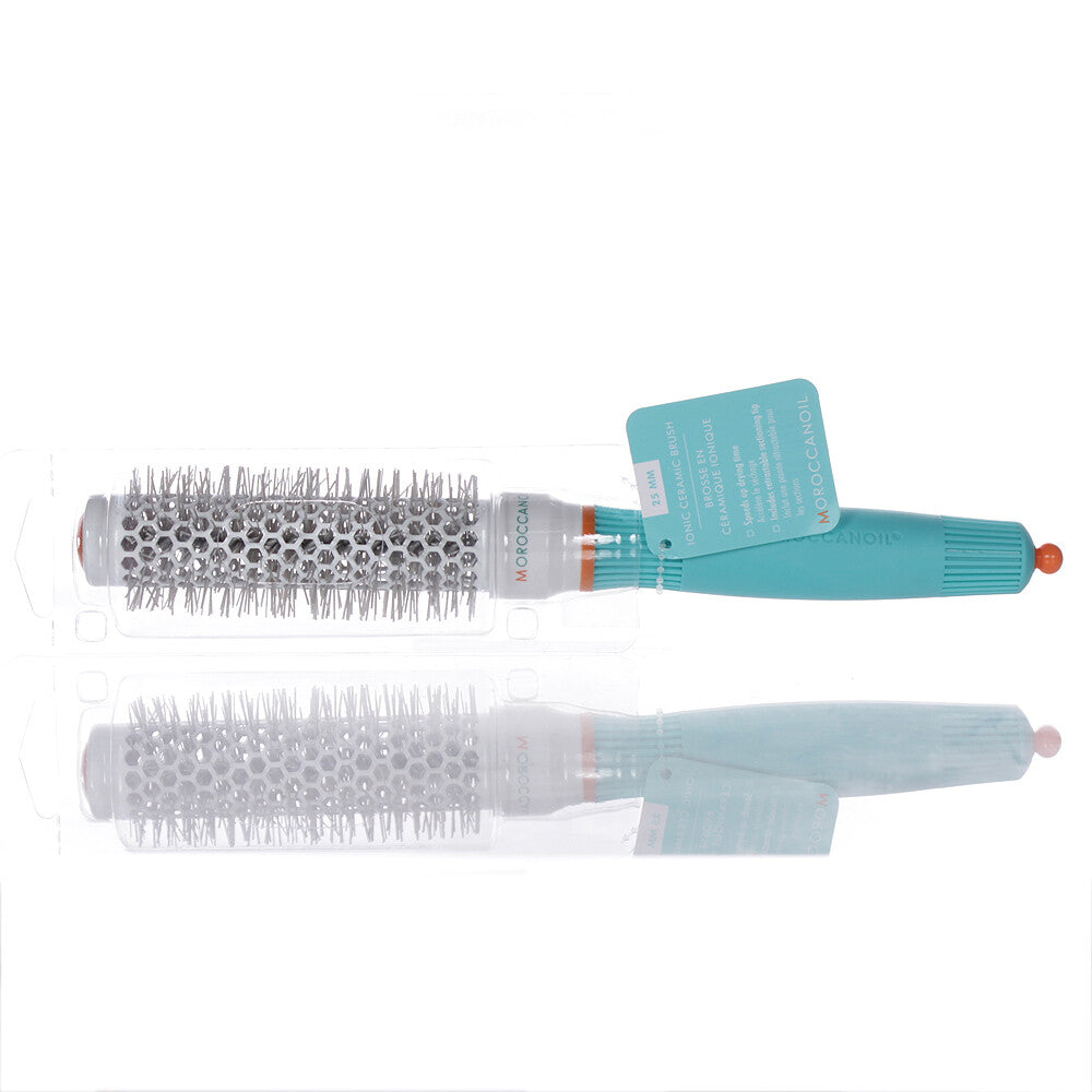 Moroccanoil Ceramic Ionic Round Hair Brush 25mm/1 Inch - Salon Quality Styling Tool