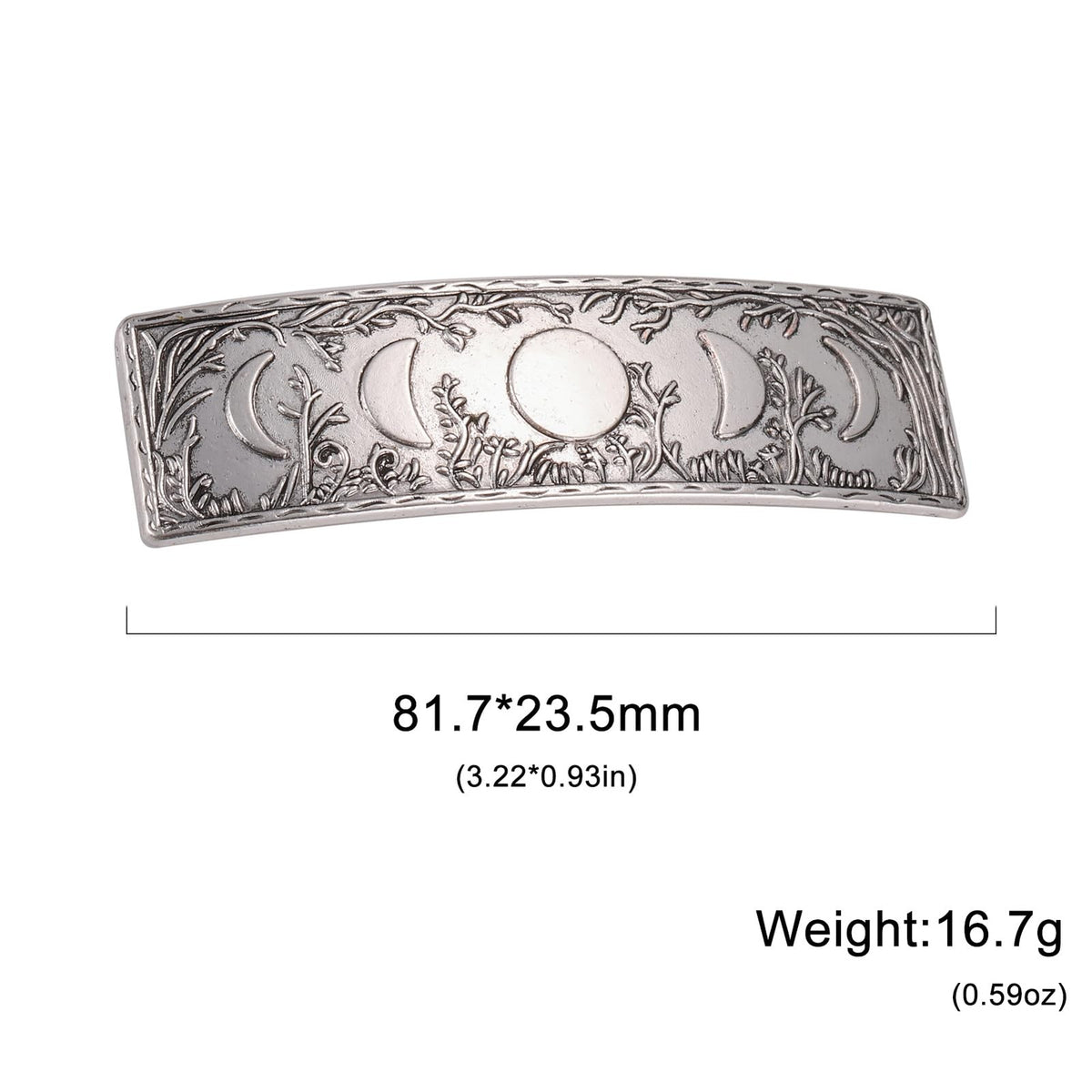 Dreamtimes Hair Clip Vintage Retro Forest Moon 1 Count (Pack of 1),