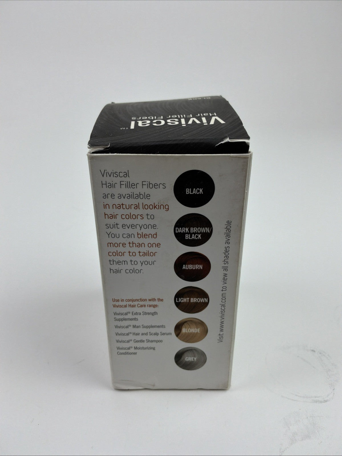 Viviscal Hair Filler Fibers Black for Men & Women 0.53oz Scuffed Box