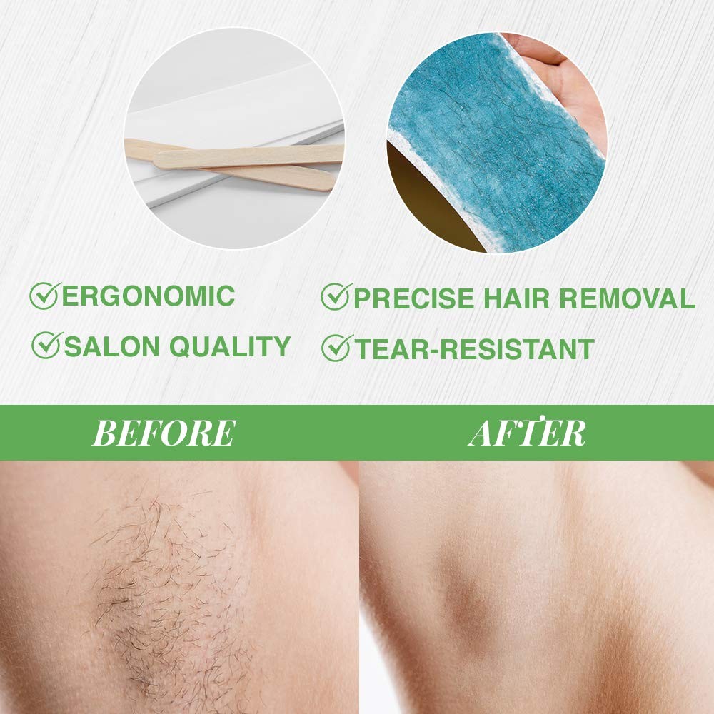 Cloth Wax Strips for Hair Removal - Pack of 1, Face & Body Waxing Supplies