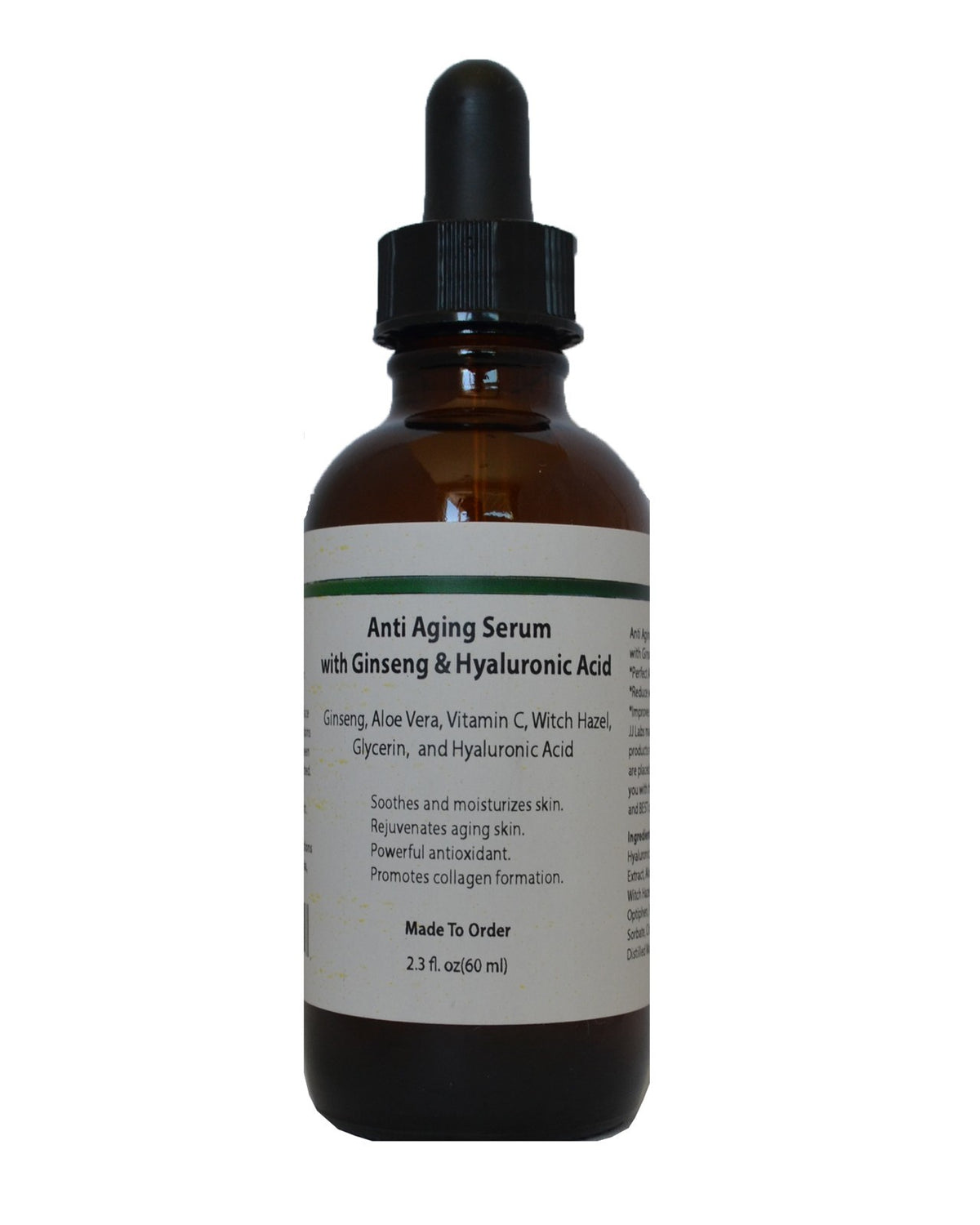 Anti Aging Serum with Ginseng Aloe Vera Hyaluronic Acid for Youthful Skin