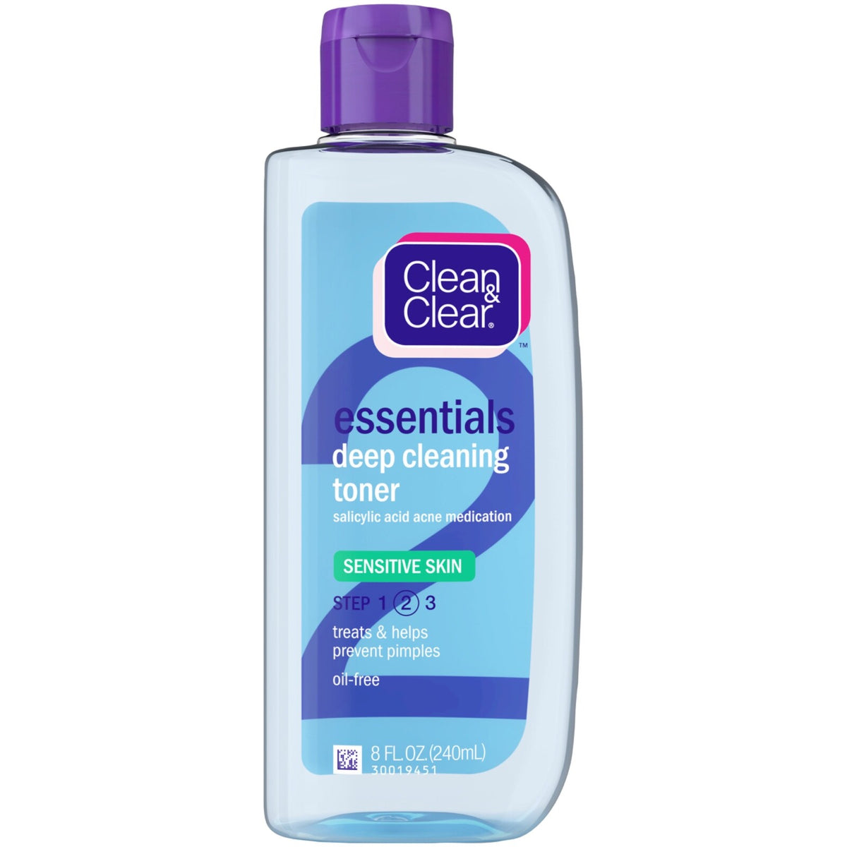 Deep Cleaning Toner for Sensitive Skin - Oil-Free, 8oz (Expired for Collectibles)
