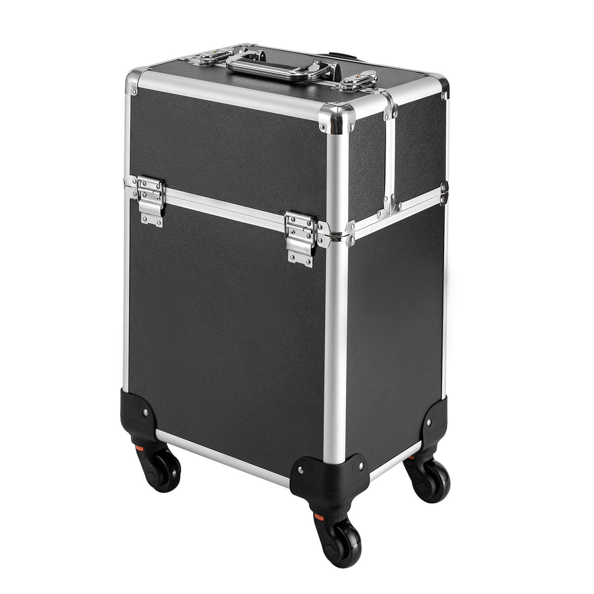 Travel Makeup Case Rolling Cosmetic Organizer with Multiple Layers