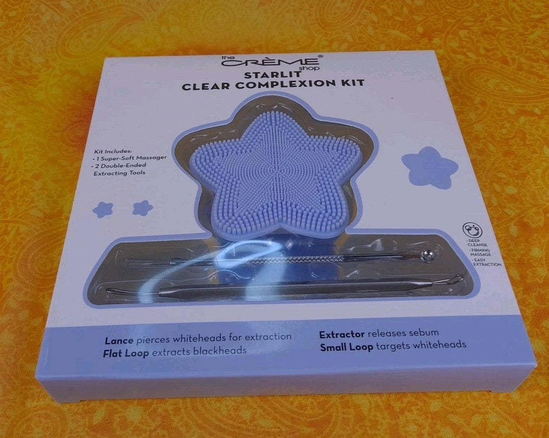 Clear Complexion Kit with Massager and Double-Ended Extractors - Skincare Set