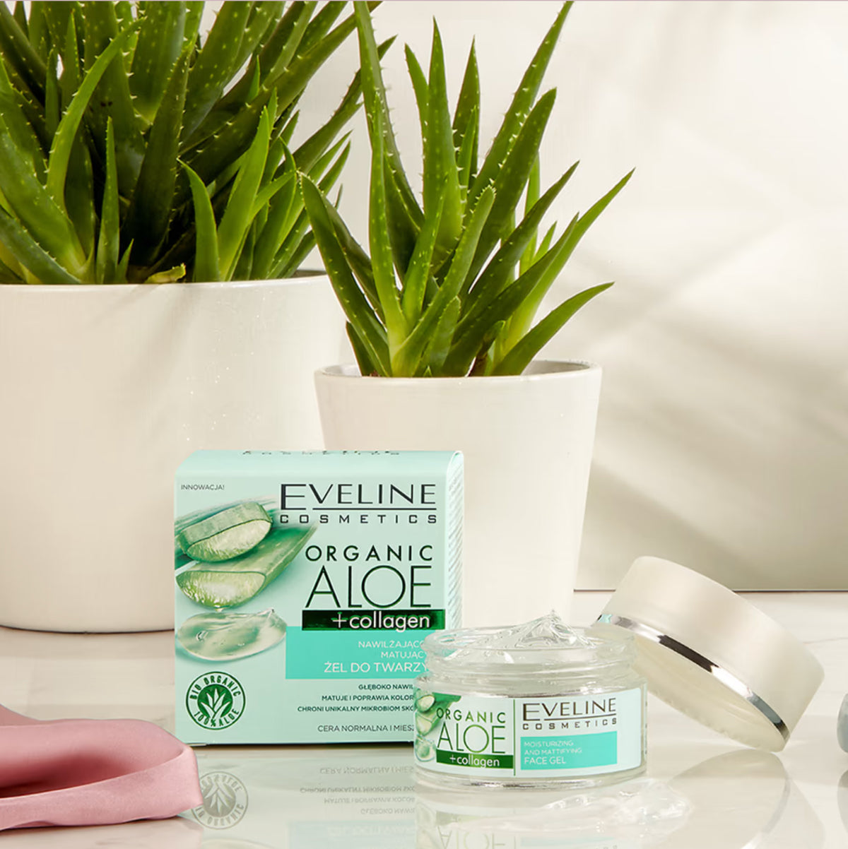 Eveline Cosmetics Organic Aloe + Collagen Moisturizing & Matting Face