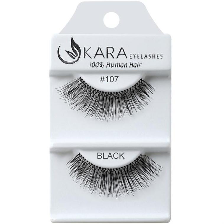 6 Pairs 100% Human Hair False Eyelashes - Kara Assorted Styles