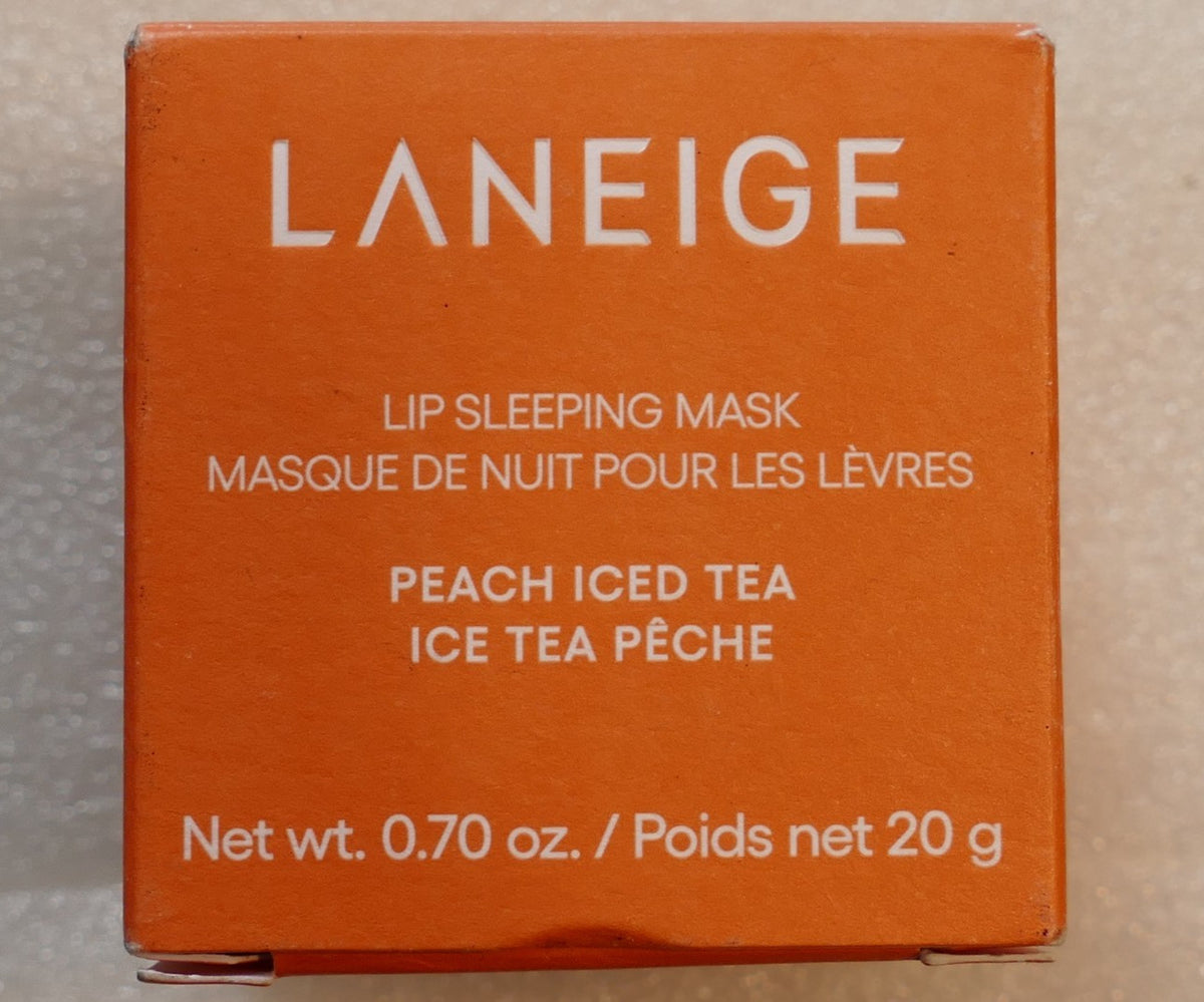 Lip Sleeping Mask Peach Iced Tea Full Size Hydrating Lip Treatment