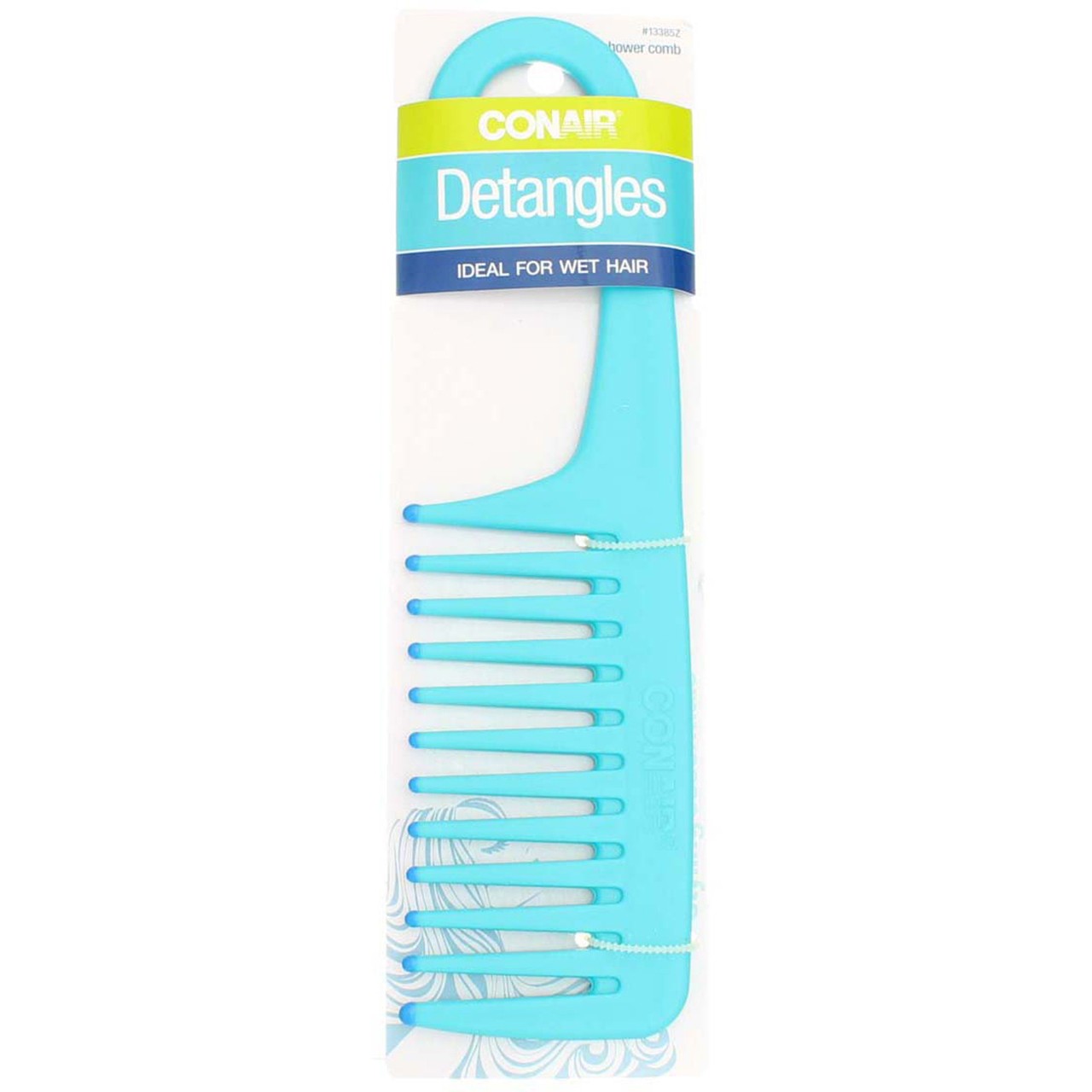 Detangling Hair Comb for Wet and Dry Hair - Shower Comb with Curved Handle
