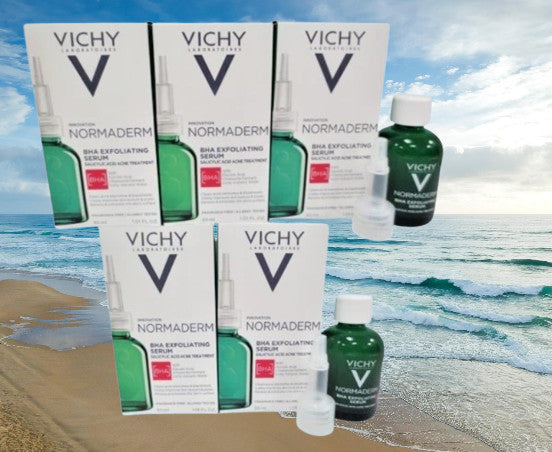 Vichy Normaderm BHA Exfoliating Serum for Acne Treatment - 1.01 oz Boxed Lot of 5