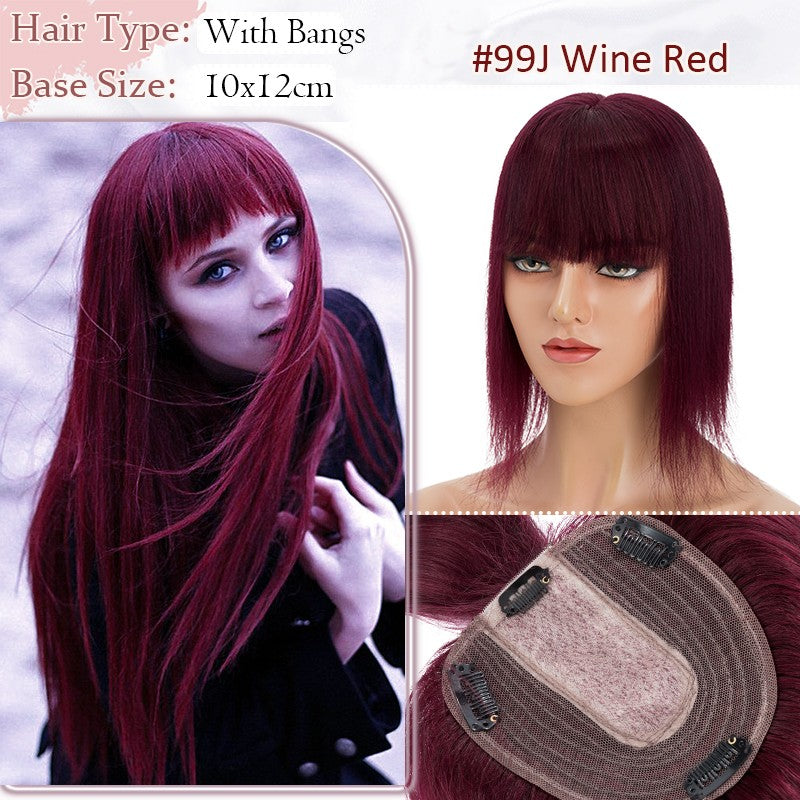 Women Clip-in Hairpiece for Hair Loss & Volume - 100% Remy Human Hair