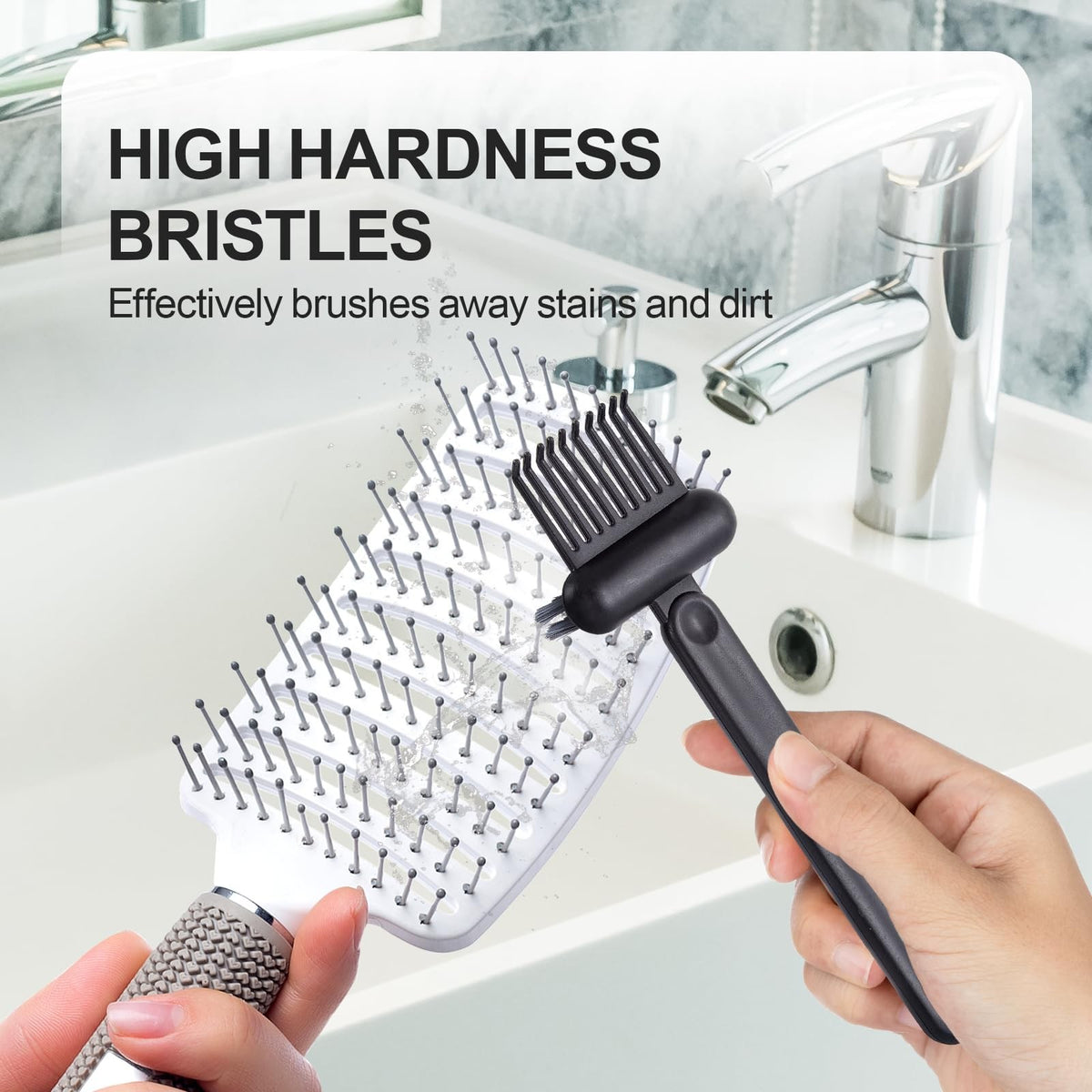 Hair Brush Cleaning Tool Dual-Function Hairbrush Cleaner for All Brushes