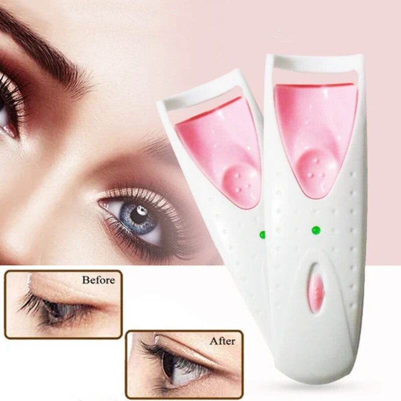Heated Eyelash Curler for Women - Rechargeable Lash Lift Makeup Tool