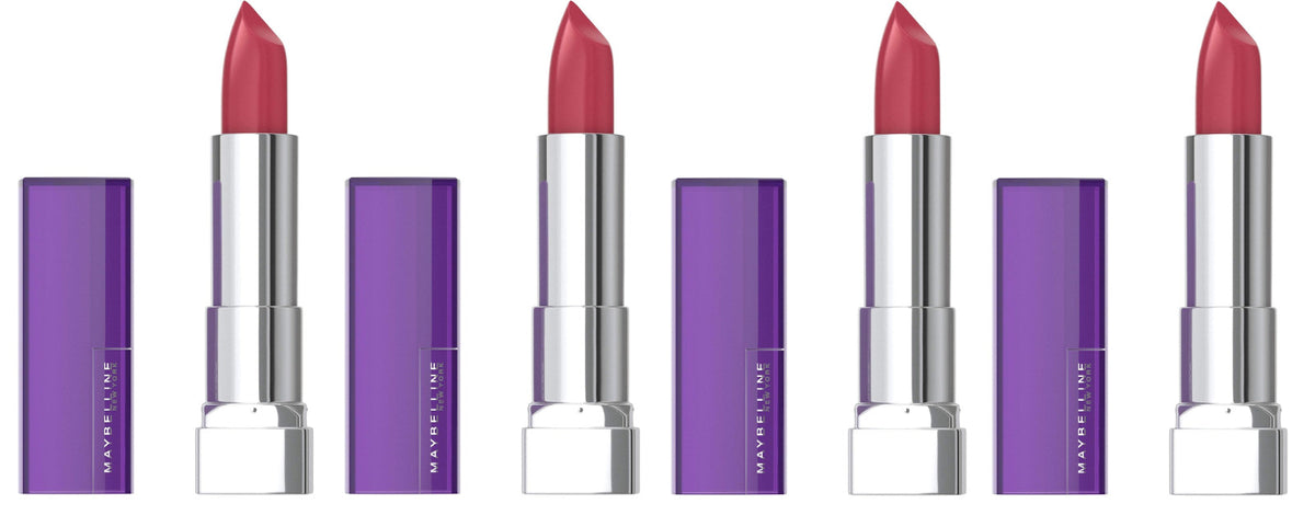 Maybelline Color Sensational Lipstick Cream Finish 435 Plum Perfect 4 Pack