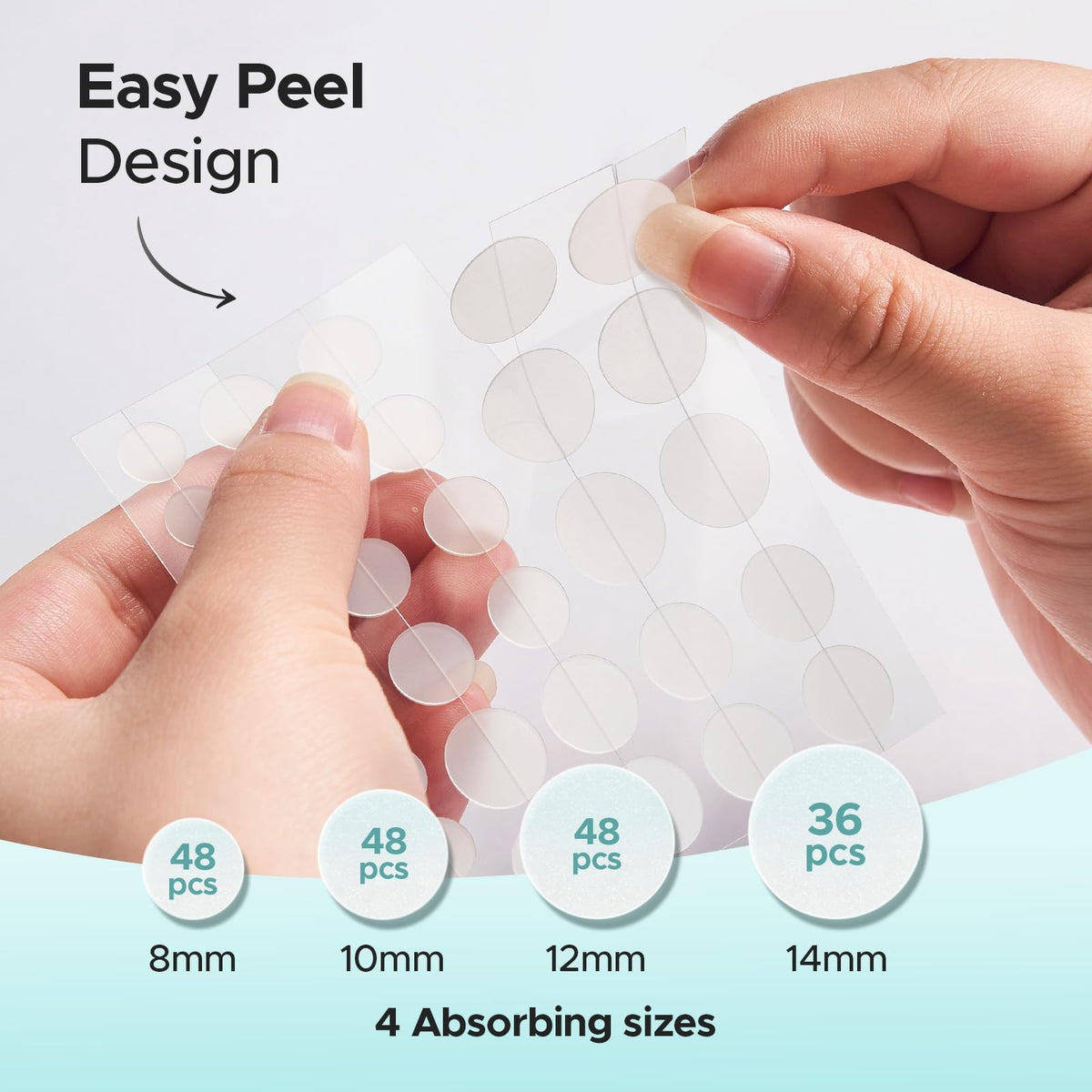 Hydrocolloid Acne Patches, 180 Count - Multiple Sizes