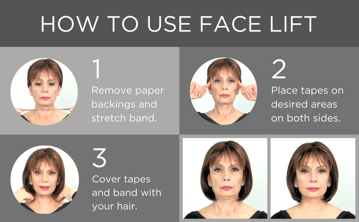 Face and Eye Lift Tape Kit - Instant Sagging Skin Tightening Bands