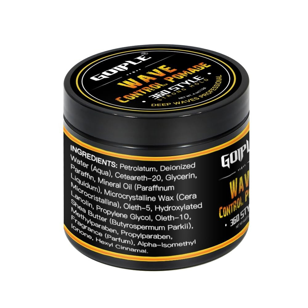 Wave Butter 360 Wave Grease for Men - Natural Styling Pomade with Shea & Beeswax