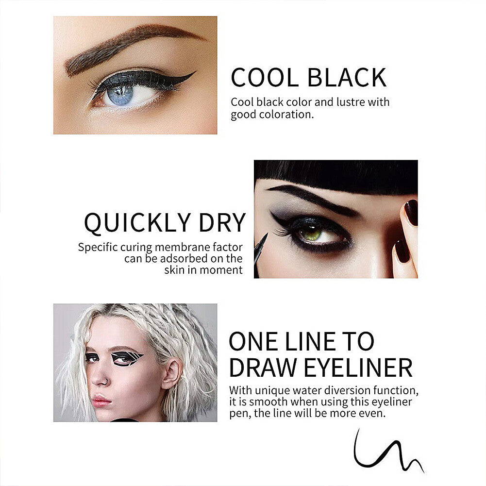 12 Colors Liquid Eyeliner Pen Set Waterproof Smudge-Proof Matte Makeup