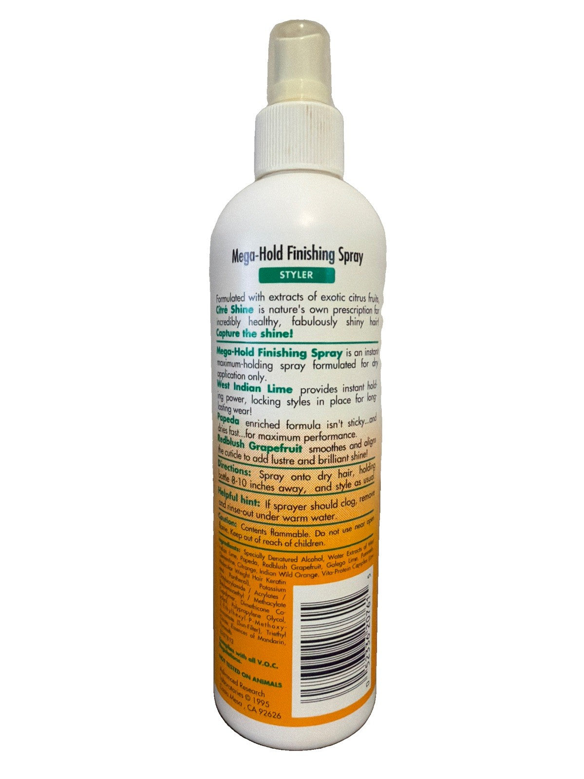 Mega Hold Finishing Hair Spray - 12oz Dry Application