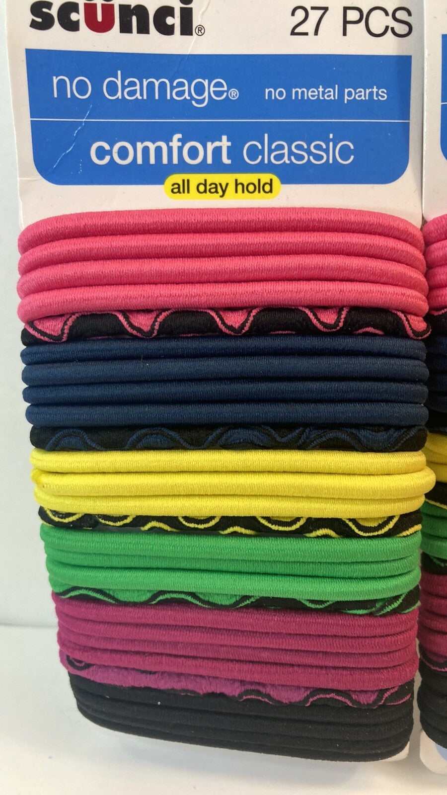 Scunci Comfort Classics No Damage Metal Parts Hair Ties Ponytail