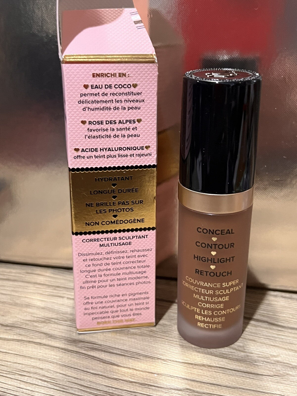 Too Faced Born This Way Super Coverage Concealer Cocoa 0.5oz Makeup
